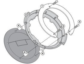Resim GIVI BF04 DEPOÜSTÜ ÇANTA APARATI (KAWASAKI) 