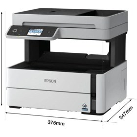 Resim Epson EcoTank M3170 Wi-Fi+Tarayıcı+Fotokopi+Faks Mono Çok Fonksiyonlu Tanklı Yazıcı C11CG92404 