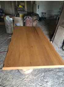 Resim Bintaşmobilya Gürgen Ağacı Kayın Rengi Kütük Salon Masası Üstü Tablası 