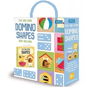 Resim Sassi Play and Learn - Domino Shapes - Book and Game 