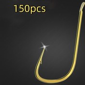 Resim 150 Adet Premium Paslanmaz Çelik Balıkçılık Kancaları - Keskin, Sazan & Kerevit Balıkçılığı İçin Dayanıklı 