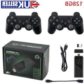 Resim Fortunelane M8 Mini Oyun Konsolu 128gb 20.000+ Oyun, Kablosuz Joystick, 4k Uhd Hdmı, 8m Kumanda, 9 Emülatör 