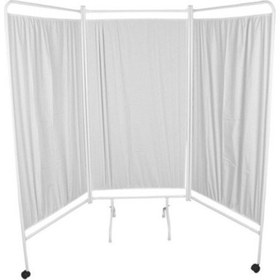 Resim Metal Katlanabilir 3 Kanatlı Muayene Masası Paravanı 