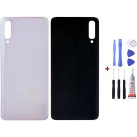 Resim Samsung A70 Beyaz Uyumlu Arka Cam Kapak Pil Kapağı Tamir Set B7000 Set Beyaz 