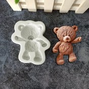 Resim Silikon Kalıp Sevimli Ayı Pişirme Süsleme Aracı DIY Pastalar, Çikolatalar, Şekerlemeler, Tatlılar, Kekler, Mutfak Aksesuarları, Fondan Kalıbı 