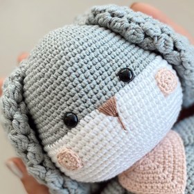 Resim Amigurumi Köpüş Oyuncak 2 - Gri 