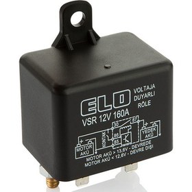 Resim Elo Akü Ayırıcı Gerilime Duyarlı Akıllı Vsr Röle 12V 160 Amper 