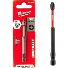 Resim Milwaukee PH2X90 Bits Uç Shockwave 90 mm 280 W Güçlü Darbeli Metal Delme Kapasitesi 