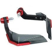 Resim Dream011 Kırmızı Universal Motosiklet El Koruyucu 7/8" Gidon Rüzgarlık Motocross 