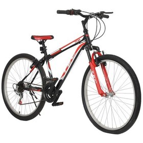 Resim Belderia Tec Titan 24 Jant 21 Vites Dağ Bisikleti 48 Cm Kırmızı / Siyah Siyah - Yeşil 
