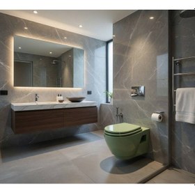 Resim Ece Banyo - Ronda Design Fıstık Yeşili Asma Klozet Kapak Dahil Outlet - 7623-dl- Diğer 