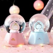 Resim Tek Taş Yüzük Tasarımlı Büyük Boy Kar Küresi 