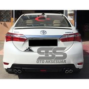 Resim STS Oto Aksesuar Toyota Corolla 2013-2018 Sedan Bagaj Üstü Spoiler Piano Black 