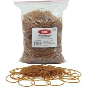 Resim Ekoset 70Mm Kauçuk Paket Ambalaj Para Lastiği 1000 Adet 