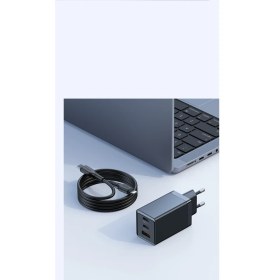 Resim Mcdodo CH-1544 67W Gan 5 Pro 2 Type-C 1 Usb-A Girişli Hızlı Şarj Aleti -Type-C To Lıghtning Kablolu- Siyah 