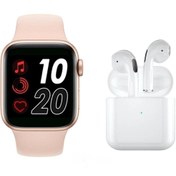 Resim NS Store Iphone 6 Plus Uyumlu Watch 6 Series Akıllı Saat Smart Watch + Pro 5 Kablosuz Bluetooth Kulaklık 