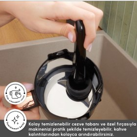 Resim Karaca Hatır Barista Sütlü Türk Kahvesi ve İtalyan Kahveleri Yapan Konuşan Çok Fonksiyonlu Makine 