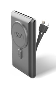 Resim Simex S-38 Polite Hızlı Şarj Temassız 22.5 W 10000 Mah Dahili Kablolu Powerbank 