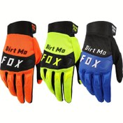 Resim Dirt MoFox Motosiklet Eldivenleri - Dokunmatik Ekran Uyumlu, Nefes Alabilen Sentetik Deri Sürüş Eldivenleri, Off-Road Bisiklet, ATV ve Çamur Motosiklet Sürüşü için saç tokası ve Döngü Kapanışı, Motosiklet Sürüş Eldiveni 