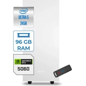 Resim Zetta Minix H210 Intel Core Ultra 5 245K 96GB (6400MHZ) Ddr5 512GB SSD 8GB/RTX5060 Freedos 750W Kompakt Oyun Render Bilgisayarı ZETMKH210506017 