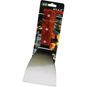 Resim Go İthalat EĞİK AĞIZLI METAL SPATULA - AHŞAP SAPLI (2818) 