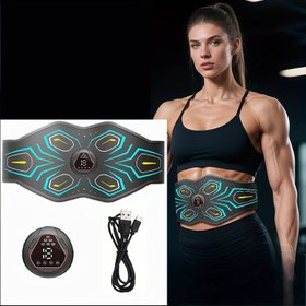 Resim Karnı Masaj ve Rahatlama için Akıllı Sıkılaştırıcı Titreşimli Bel Kemeri, Fitness Tutkunları için Karın Şekillendirme Ürünü 