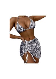 Resim Evelina Yeşil 3'Lü Bikini Set 