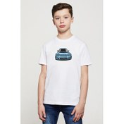 Resim Mazda Rx7 FD3S Baskılı Çocuk Beyaz Tshirt 