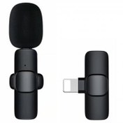Resim ScHitec K11 Lightning Kablosuz Wireless HD Yaka Mikrofonu Siyah 