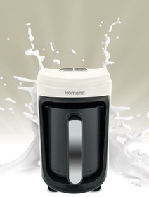 Resim HOMEND Pottoman Milk In 1874h Sütlü Türk Kahve Makinesi Krem Metal 700.01.01.0366 