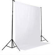 Resim White screen-beyaz fon perde(2 x 3 m) ve Fon Asma Standı Kıt 