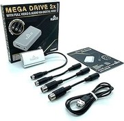 Resim Kaico SEGA Megadrive 2x Line Doubler HDMI Adaptörü - Sega Saturn, Megadrive, Genesis, SNK Neo Geo ile kullanım için - RGB ve Kompozit çıkışı destekler - SEGA için Hepsi Bir Arada Çift Taraflı x2 HDMI 