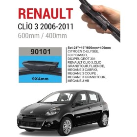 Resim Sentinel Renault Clio 3 Silecektakımı 2006-2011 (Cam Sabunu Hediyeli) 