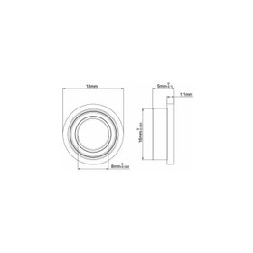 Resim 688AZ Flanşlı Rulman - Japon Malı 