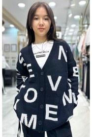 Resim Minimoda Kids Harf Desenli Oversize Kız Hırka 