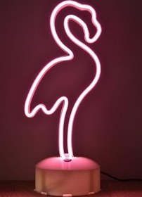 Resim Deep Teknoloji Dokunmatik Parlaklığı Ayarlanabilir Flamingo Neon Led Işıklı Gece Lambası Işıklı Dekoratif Aydınlatma 