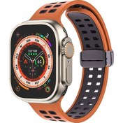 Resim Manyetik Kat Toka Kare Delikleri Silikon iOS Uyumlu Watch Ultra 49mm Ve Watch Ultra 2 49mm / Series / Se Akıllı Saat Aks. 47888850 
