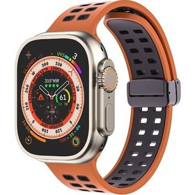 Resim Manyetik Kat Toka Kare Delikleri Silikon iOS Uyumlu Watch Ultra 49mm Ve Watch Ultra 2 49mm / Series / Se Akıllı Saat Aks. 47888850 