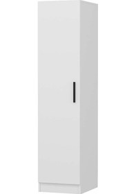 Resim Minar Kale 1 Kapaklı Dolap Beyaz - Beyaz 210cm Beyaz 