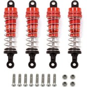 Resim Geekyou Wltoys 1/14 144001 Rc Araç İçin 4 Adet Alüminyum Alaşım Amortisör Yükseltme Parçası 