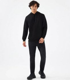 Resim Loft Regular Fit Siyah Erkek Sweatshirt Lf2041082 Siyah 