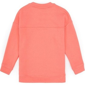 Resim U.S. Polo Assn. Kız Çocuk Neon Pembe Bisiklet Yaka Sweatshirt 50317991-VR105 