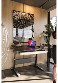 Resim Sirius Basic Yükseklik Ve Eğim Ayarlı, Çekmeceli Bilgisayar Ve Oyuncu Masası, Ofis Ve Çalışma Masası Gri 