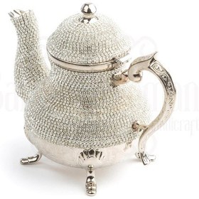 Resim Swarovski Taşlı Dekoratif Demlik Sefa Gümüş 