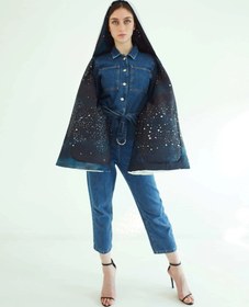 Resim Ipek Akarca %100 Silk Night Pancho - Tek beden 