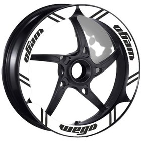 Resim Tvs Wego 110 2012-22 Uyumlu Beyaz Geniş Jant Şeridi 