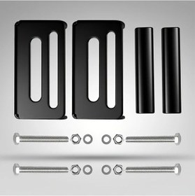 Resim Hightower 1 Çift Araç Spot Braketi: Kolay Montaj, Dayanıklı Siyah Demir Tasarım, Tüm Araçlar İçin 