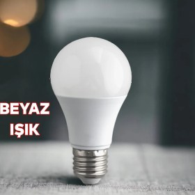 Resim Badem10 Tasarruflu Ampul 15 W LED Lamba Beyaz E27 Duy 1460 Lümen Uzun Ömürlü 220 Volt Elektrik 1 Adet 