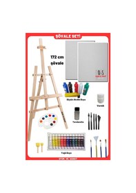 Resim Lüks Resim Başlangıç Seti 2-şövale Şövalye , Tuval Tual Seti , Ressam Akrilik Yağlı Boya Seti 