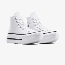 Resim Converse Chuck Taylor All Star Lift Double Stack Kadın Beyaz Sneaker A12976c Beyaz 